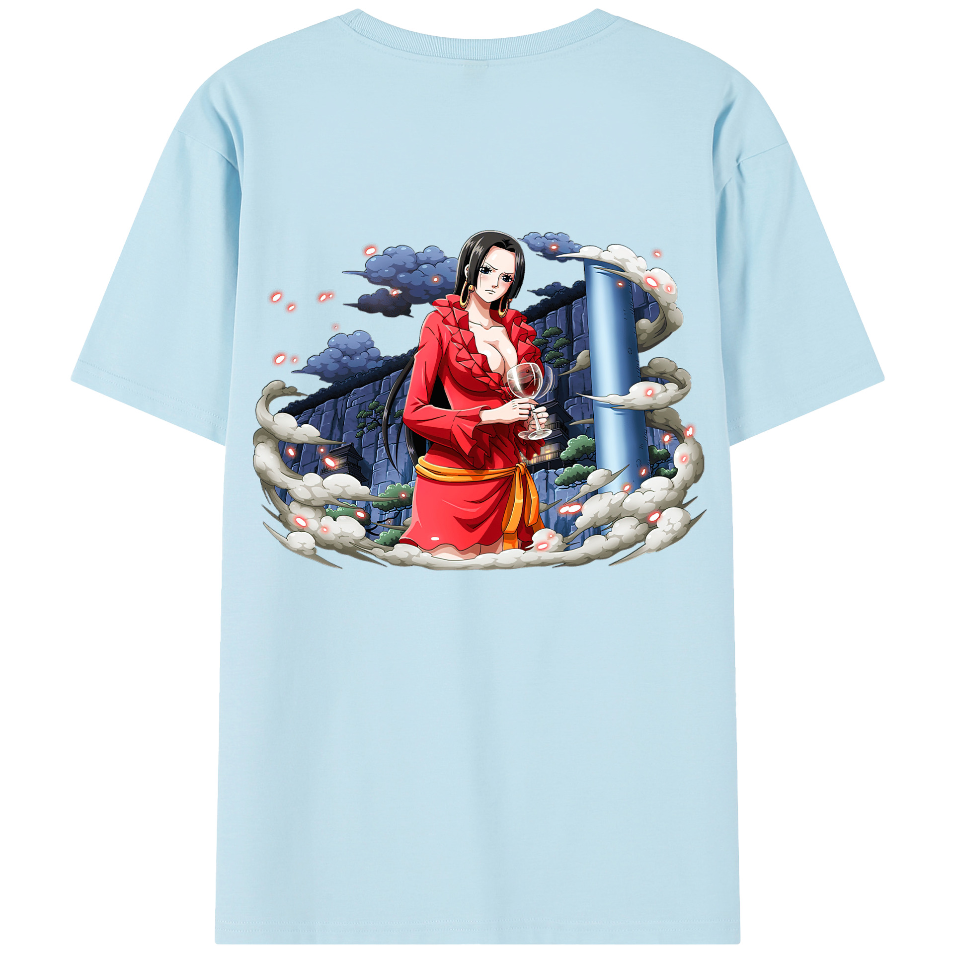 ワンピース ボア・ハンコック ONE PIECE Boa·Hancock 綿100％半袖Tシャツ（背面プリント）